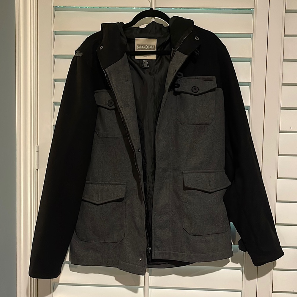 EZEKIEL HOODED ZIP-UP JACKET- BARELY WORN GREAT CONDITION